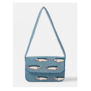 Nuevo Bolso de Hombro con Cuentas de Vidrio, Correa de Hombro con Cierre Magnético, Adorno de Cuentas, para Verano, Oficina, Viajes, Regalo - Product Image 2