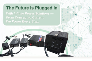 High Power AC 0848 48V 8A Charger Black Industrial Equipment Charging - Product Image 3