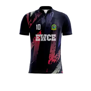 High Quality Custom Cricket Jersey with Name Number All Kinds of Sublimation Cricket Uniform Uncommon Design from Bangladesh