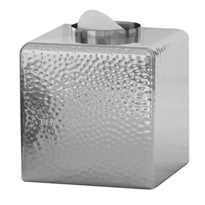 Caja de pañuelos de acero inoxidable martillado, decorativa para mesa de cocina y comedor, para gestión hotelera, nuevo producto - Product Image 4