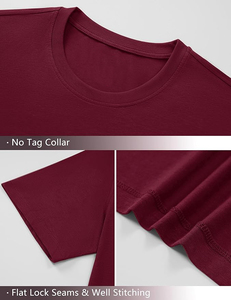 T-shirts pour hommes en polyester/coton à col rond, manches courtes, tissu tricoté, logo imprimé sur le devant, séchage rapide, respectueux de l'environnement - Product Image 4