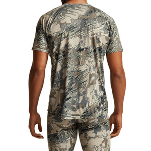 Chemise de chasse pour homme à manches courtes en softshell respirante, confortable, imperméable, antibactérienne, sur mesure, vente en gros, nouveauté - Product Image 2