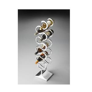 Support à bouteilles de vin moderne en métal, organiseur de bouteilles de vin, présentoir à bouteilles, support pour bouteilles de boisson - Product Image 1