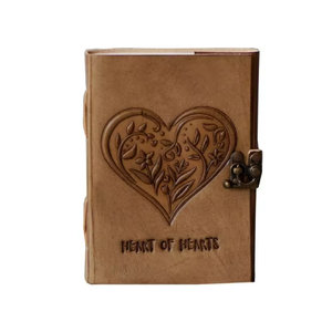 Cuaderno Artesanal con Grabado de Corazón, Tapa Blanda, Estilo Antiguo, Romántico, Vintage, con Papeles para Dibujo, Clásico, Religioso - Product Image 6