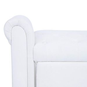 Multifunctional <b>Storage</b> Sofa <b>Stool</b> <b>with</b> Beige Velvet Armrests Ottomans Product Category - Product Image 6