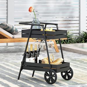 REX Carrello Bar Elegante per Arredamento da Esterno e Intrattenimento all'Aperto - Product Image 3