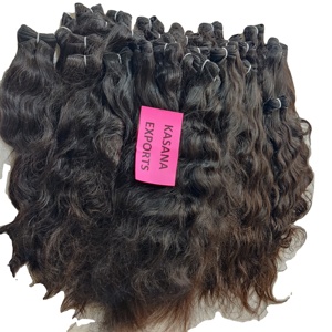 Fabrication vietnamienne traitement de paquets aucun Deep Wave vente en gros ondulé brut pour les femmes noires tissant des extensions de cheveux humains - Product Image 2