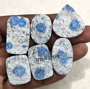 Haute qualité naturel K2 jaspe Cabochon vernis à la main pierre précieuse Semi précieuse en vrac bijoux faits à la main cadeau pour elle K2 jaspe Druzy - Product Image 5