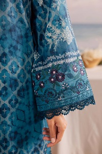 Trajes pakistaníes de algodón/tela de lino, diseño shalwar kameez para mujer, vestido de alta calidad, trajes bordados de algodón/tela de lino - Product Image 4