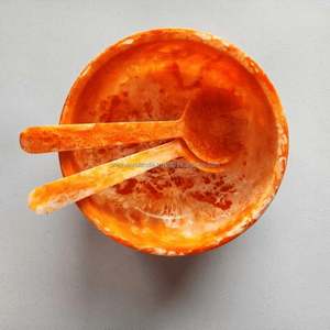 Trio de bols en résine d'art moderne | Bols décoratifs élégants en résine pour les cuisines contemporaines, les tables basses et les cadeaux | Qualité supérieure - Product Image 3