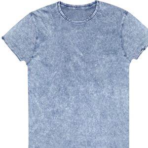 Camiseta de Hombre Oversize con Lavado Ácido, Larga, Lisa, de Algodón/Poliéster, Estilo Urbano, con Logo Frontal Personalizado, Cuello Redondo, Manga Corta, 220g, Lisa, OEM - Product Image 4