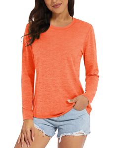 Camisetas con Logotipo Personalizado para Mujer, Camisetas de Manga Larga para Mujer, Camisetas al por Mayor de Alta Calidad, Camiseta de Manga Larga para Mujer - Product Image 6