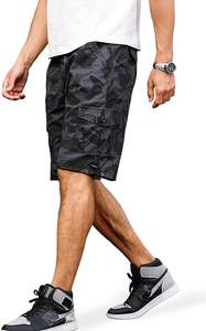 Pantalones Cortos Cargo para Hombre con Múltiples Bolsillos |   Cintura elástica de algodón de ajuste relajado |   Ropa Casual para Senderismo, Pesca y Trabajo 2026 - Product Image 4