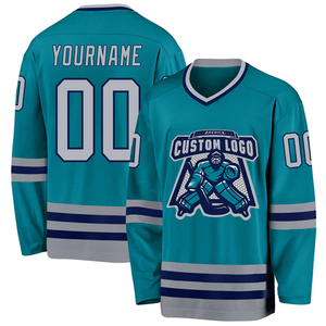 Maillots de hockey américains tendance, vêtements d'équipe personnalisés, uniforme de hockey sur glace respirant, fournisseur OEM - Product Image 4