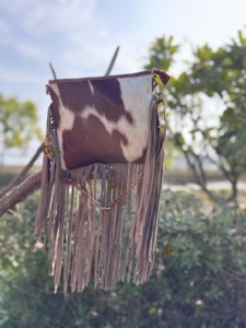 Bolso de Hombro de Cuero con Flecos de Piel de Vaca, Diseño Único, Estilo Bohemio Vintage, para Mujer - Product Image 5