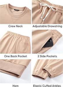 Conjunto Deportivo Unisex de 2 Piezas, Sudadera con Cuello Redondo y Pantalones Deportivos - Product Image 6