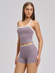Conjuntos deportivos de dos piezas para mujer, top deportivo y shorts de cintura alta que realzan los glúteos, ropa deportiva para gimnasio, yoga y actividades físicas. - Product Image 6