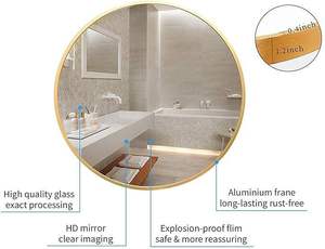 Minimalist <b>Round</b> <b>Wall</b> <b>Mirror</b> Modern Home Decor <b>Mirror</b> for Bathroom Bedroom and Entryway At Best Price - Product Image 4