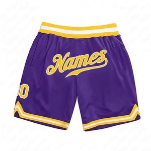 กางเกงขาสั้นกีฬาผู้ชายผ้าตาข่ายพิมพ์ลายแบบซับลิเมชั่นสั่งทำ OEM สำหรับฤดูร้อน ผ้าฝ้าย 100% เป็นมิตรกับสิ่งแวดล้อม แห้งเร็ว ระบายอากาศได้ดี - Product Image 3