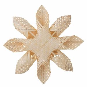 Adorno de árbol nórdico para decoración de árbol de Navidad, adorno de estrella de bambú tejido a mano, para floración de Navidad - Product Image 5