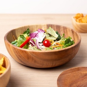 Bol en bois d'acacia miniature, vaisselle de table pour hôtel, restaurant, cuisine, saladier, bois entier, au meilleur prix, artisanat naturel - Product Image 3