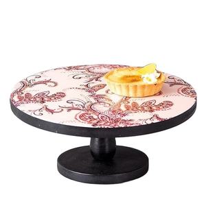 แท่นวางเค้กไม้เคลือบเงาแบบโมเดิร์น งานแฮนด์เมด สำหรับจัดแสดงขนมหวานในงานเฉลิมฉลองพิเศษ งานวันเกิด และตกแต่งบ้านอย่างมีสไตล์ - Product Image 1