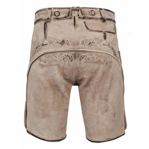 Pantalones Cortos de Cuero Bávaros Tradicionales Alemanes para Hombre, Pantalones Cortos de Cuero Bávaros Bordados de Alta Calidad para Disfraz de Oktoberfest - Product Image 4