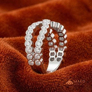 Moissanite <b>Ring</b> Women Infinity Knot 925 Sterling <b>Silver</b> Round Cut Pave Fashion Wedding Engagement Jewelry Gift New York Style NY - Product Image 5