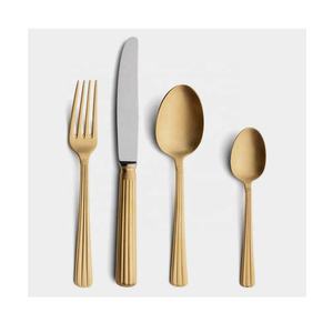 Juego de Cubiertos de Lujo de Acero Inoxidable para Banquete de Boda, Chapado en Oro Rosa, con Mango Largo, Cuchillos, Cucharas y Tenedores Increíbles - Product Image 4