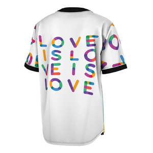 Maillot de baseball unisexe personnalisé, uniforme d'équipe sublimé, vêtements de sport avec impression de logo, vêtements de softball personnalisables OEM ODM - Product Image 2