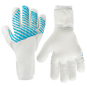 Best Quality Full-Finger Lightweight Goal Keeper <b>Gloves</b> for Adult Leather Punching Zone Fusion Cut 4mm Aqua <b>Grip</b> Soccer <b>Gloves</b> - Product Image 1