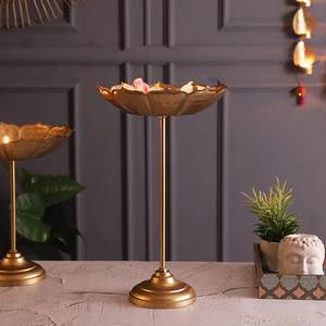 Soporte para Cuenco Taj Urli Hecho a Mano, Artículo de Decoración para el Hogar, Duradero, para Uso en Interiores en Diwali, Soporte para Diya, Cuenco para Flores Flotantes en Agua - Product Image 4