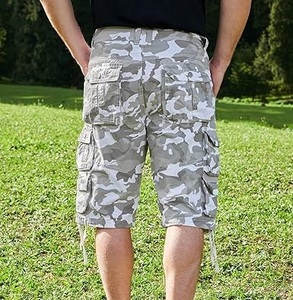 Men Embroidery Print Pattern Fashion Camo <b>Cargo</b> Pants Shorts Knee Length Outdoor Hunting Joggers Running Outside <b>Works</b> Shorts - Product Image 4