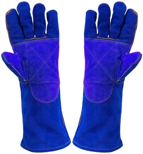 Guantes de Seguridad de Cuero para Soldadura Industrial y de Construcción, Resistentes a Vibraciones y Calor, de Alto Rendimiento - Product Image 2