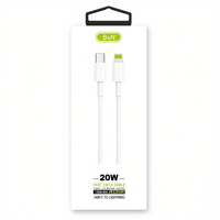 Câble USB-C SUNING TPE/TPR de 1000 mm, charge rapide 20W, synchronisation des données