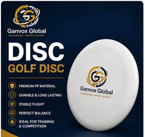 ดิสก์กอล์ฟ Ganvox Global รุ่นพรีเมียม ผลิตจากวัสดุ PP น้ำหนักเบา ทนทาน บินเสถียร ใช้ได้ทุกฤดู สำหรับการฝึกซ้อมและการแข่งขัน - Product Image 1