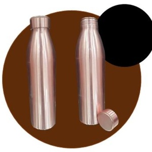 Botella de Agua de Cobre Puro Signature, a Prueba de Fugas, Artículos de Bebida de Primera Calidad para un Estilo de Vida Ayurvédico - Product Image 1