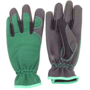 Gants de travail en cuir vert écologiques pour hommes et femmes, résistants à la chaleur, respirants, antidérapants, compatibles écran tactile, longueur poignet, sécurité - Product Image 6