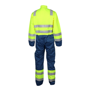 Combinaison de travail haute visibilité pour hommes, polyester, uniforme de sécurité réfléchissant pour usage industriel - Product Image 3