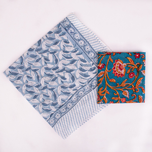 Pañuelo Étnico Multicolor de Algodón Estampado a Mano, Ecológico, Transpirable, para las Cuatro Estaciones, Craftjaipur, Cómodo para la Cara de Mujer - Product Image 2