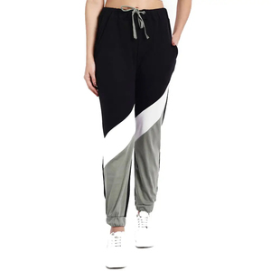 Pantalones Cargo de Cintura Alta para Mujer, Color Sólido, con Cordón, Corte Holgado, Largos, Talla Grande, Pantalones Deportivos Casuales de Algodón Tejido - Product Image 1