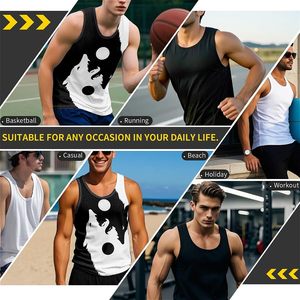 Fabricante de Camisetas sin Mangas Sublimadas Personalizadas, Impresión Completa en Toda la Superficie, Chaleco Deportivo de Malla para Hombre, MOQ Bajo, Poliéster de Secado Rápido - Product Image 6