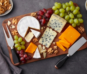 Handcrafted Stainless Steel <b>Cheese</b> <b>Knife</b> <b>Set</b> With Black Handles And Copper Tips For Classic <b>Cheese</b> Boards And Serving Use - Product Image 5