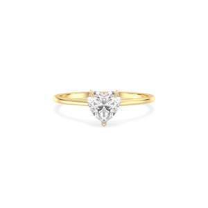 REYES High Quality Heart Cut 1.06Ct Lab Grown Diamond Ring in 14K Solid Gold Engagement Gift Jewelry at Affordable Price - Product Image 2