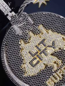 Colgante de Letra Personalizado VVS Moissanite para Hombre, con Prueba de Diamante, Plata 925, Estilo Hip Hop, Joyería Iced Out - Product Image 5