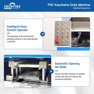 Equipo de Producción de Cubiertas de Sacapuntas de Goma Suave, Máquina de Fabricación de Papelería 3D de PVC Líquido con Apertura Automática del Molde - Product Image 4