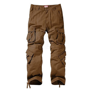 Pantalon Cargo Décontracté Homme Grande Taille Léger Respirant Écologique Séchage Rapide Coupe Droite 100% Coton Lavé pour Usage Extérieur - Product Image 3