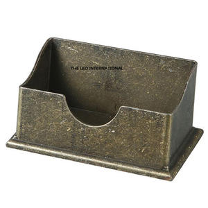 Elegante Porta Tarjetas de Metal Marrón, Moderno Soporte Redondo de Lujo para Exhibición en Oficina, Ofrecido en Grandes Cantidades al Precio Más Bajo - Product Image 5