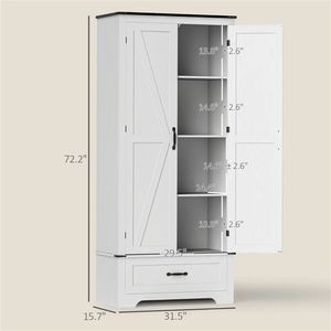 Mobiletto Bianco per Soggiorno e Cucina per l'Organizzazione degli Alimenti - Product Image 6