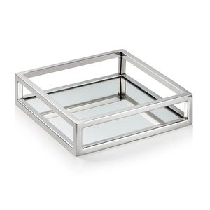 Bandeja de Servir Decorativa Hecha a Mano con Borde Metálico para Mesa de Comedor, Presentación de Frutas y Postres, Accesorio de Cocina de Lujo - Product Image 2